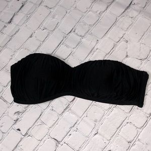 Lascana Black Strapless Swim Top